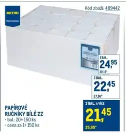 Makro Papírové ručníky bílé zz nabídka