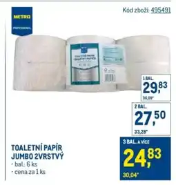 Makro Toaletní papír jumbo 2vrstvý nabídka