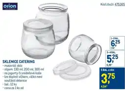 Makro Sklenice catering nabídka