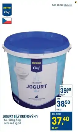 Makro METRO Chef Jogurt bílý krémový 4% nabídka