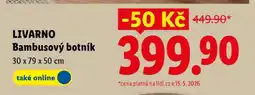 Lidl LIVARNO Bambusový botník nabídka