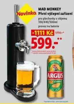 Lidl MAD MONKEY Pivní výčepní zařízení nabídka
