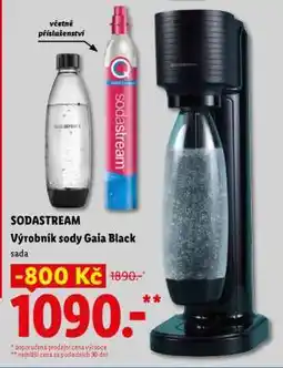 Lidl SODASTREAM Výrobník sody Gaia Black nabídka
