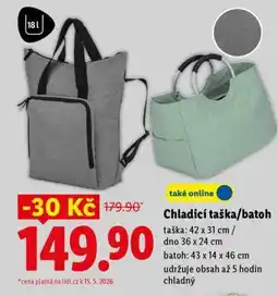Lidl Chladicí taška/batoh nabídka