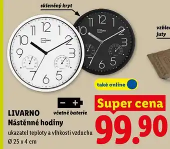 Lidl LIVARNO Nástěnné hodiny nabídka