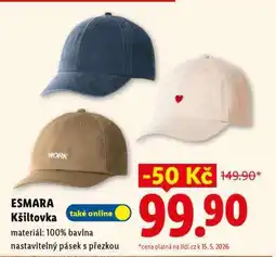 Lidl ESMARA Kšiltovka nabídka