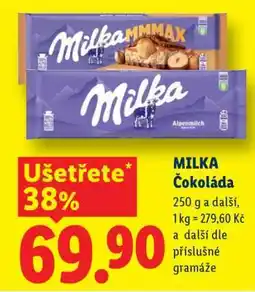 Lidl Milka Čokoláda nabídka