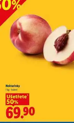 Lidl Nektarinky nabídka