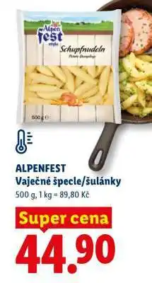 Lidl ALPENFEST Vaječné špecle/šulánky nabídka