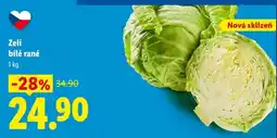 Lidl Zelí bílé rané nabídka