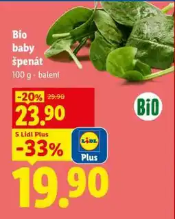 Lidl BIO BABY ŠPENÁT nabídka