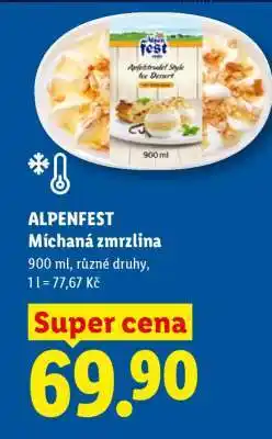 Lidl ALPENFEST Míchaná zmrzlina nabídka