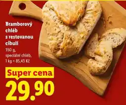 Lidl BRAMBOROVÝ CHLÉB S RESTOVANOU CIBULÍ nabídka