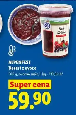 Lidl ALPENFEST Dezert z ovoce nabídka