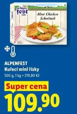 Lidl ALPENFEST Kuřecí mini řízky nabídka