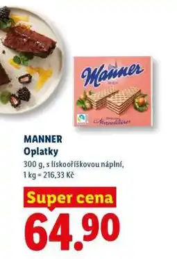 Lidl Manner oplatky nabídka