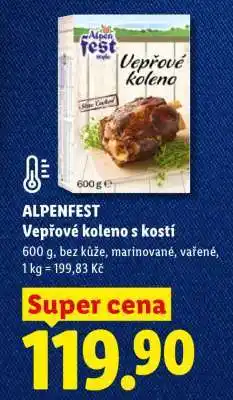 Lidl ALPENFEST Vepřové koleno s kostí nabídka