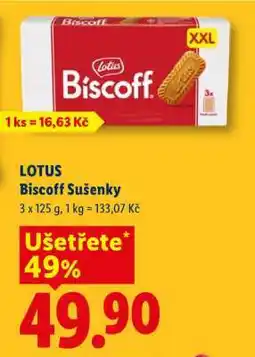 Lidl Lotus Biscoff sušenky nabídka
