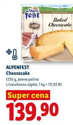 Lidl ALPENFEST Cheesecake nabídka