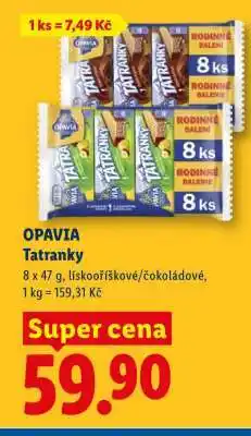 Lidl Opavia Tatranky nabídka