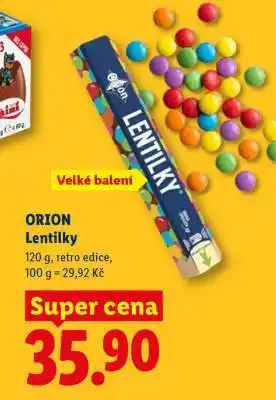 Lidl Orion Lentilky nabídka