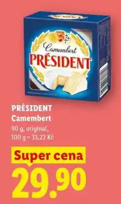 Lidl Président camembert nabídka
