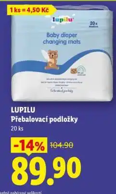 Lidl LUPILU PŘEBALOVACÍ PODLOŽKY nabídka