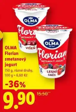 Lidl Olma Florian smetanový jogurt nabídka