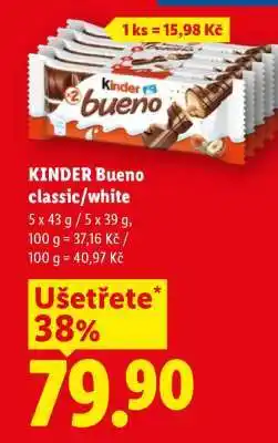 Lidl KINDER BUENO CLASSIC WHITE nabídka