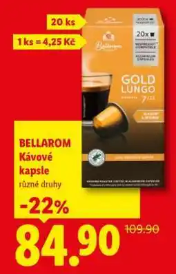 Lidl BELLAROM KÁVOVÉ KAPSLE nabídka