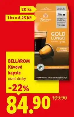 Lidl BELLAROM KÁVOVÉ KAPSLE nabídka