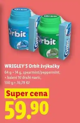 Lidl Wrigley's Orbit žvýkačky nabídka
