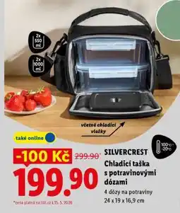 Lidl Silvercrest Chladicí taška s potravinovými dózami nabídka