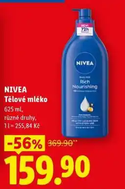 Lidl Nivea Tělové mléko nabídka