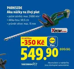 Lidl PARKSIDE Aku nůžky na živý plot nabídka