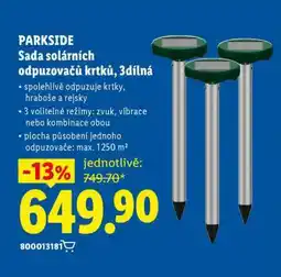 Lidl PARKSIDE Sada solárních odpuzovačů krtků, 3dílná nabídka