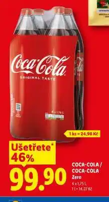 Lidl COCA-COLA, COCA-COLA ZERO nabídka
