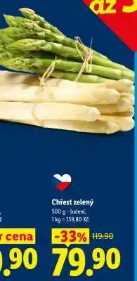 Lidl Chřest zelený nabídka