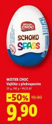 Lidl MISTER CHOC Vajíčko s překvapením nabídka