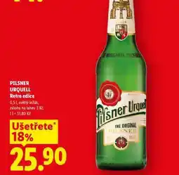 Lidl PILSNER URQUELL RETRO EDICE nabídka