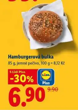 Lidl Hamburgerová bulka nabídka