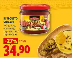 Lidl EL TEQUITO Salsa dip nabídka