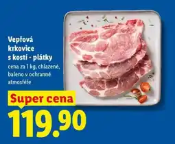Lidl Vepřová krkovice s kostí – plátky • nabídka