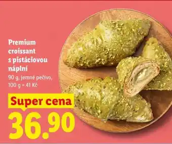 Lidl PREMIUM CROISSANT S PISTÁCIOVOU NÁPLNÍ nabídka