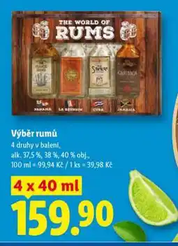 Lidl VÝBĚR RUMŮ nabídka