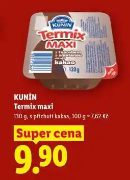Lidl Kunín Termix MAXI nabídka