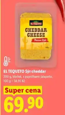 Lidl El Tequito Sýr Cheddar nabídka
