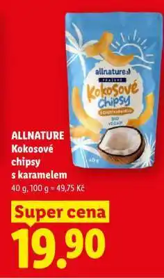 Lidl ALLNATURE Kokosové chipsy s karamelem nabídka