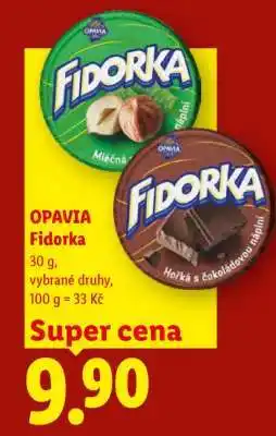 Lidl Opavia Fidorka nabídka