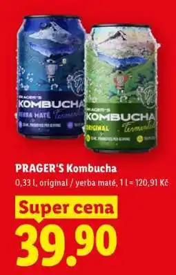 Lidl PRAGER'S Kombucha nabídka